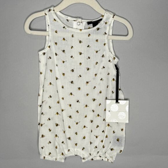 Victoria Beckham for Target 6 Month NEW Baby Bee Romper Summer - Picture 1 of 8